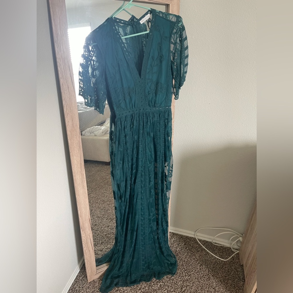 Socialite size small teal dress